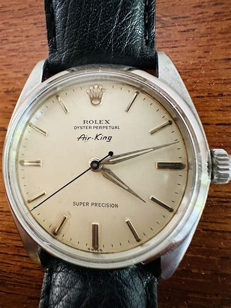 rolex air king super precision 1960|rolex air king watch price.